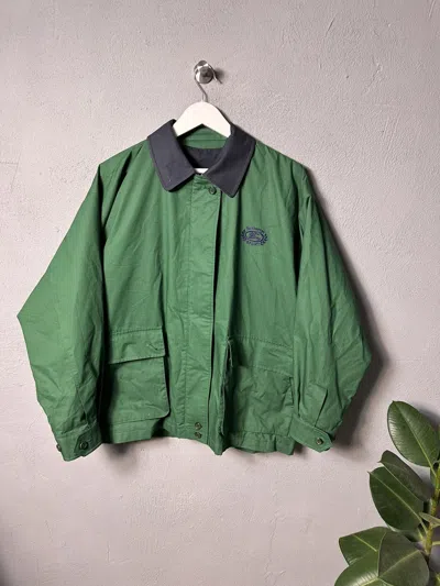 Pre-owned Burberry S Sport Vintage Bomber Jacket In Green