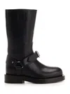 Burberry Saddle Boots Black
