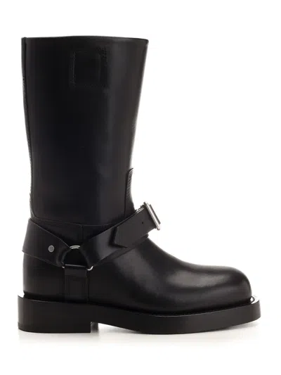 Burberry Saddle Boots Black