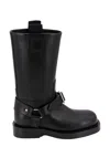 Burberry Sadlle High Boots In Black