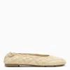 Burberry Leather Ballet Flats In Cream