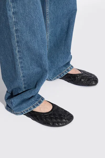 BURBERRY BURBERRY ‘SADLER’ QUILTED BALLET FLATS