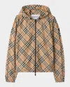 Shop Burberry Salcombe Check Zip Track Jacket