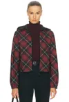 Burberry Salisbury Check Coat In Black