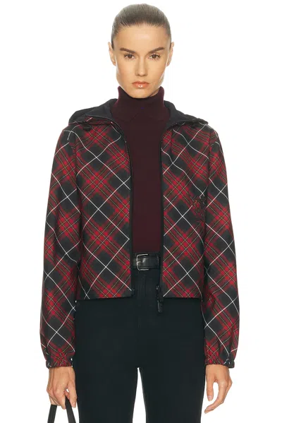 Burberry Salisbury Check Coat In Black