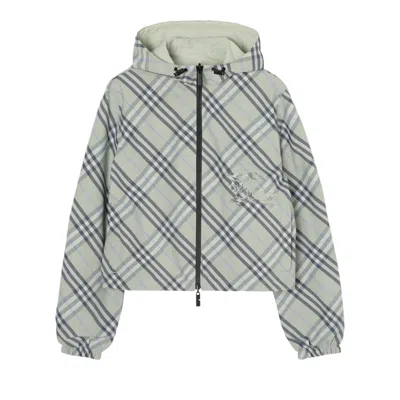 Pre-owned Burberry Salisbury Check Jacket 'seafoam Green Ip Check' | Women's Size S