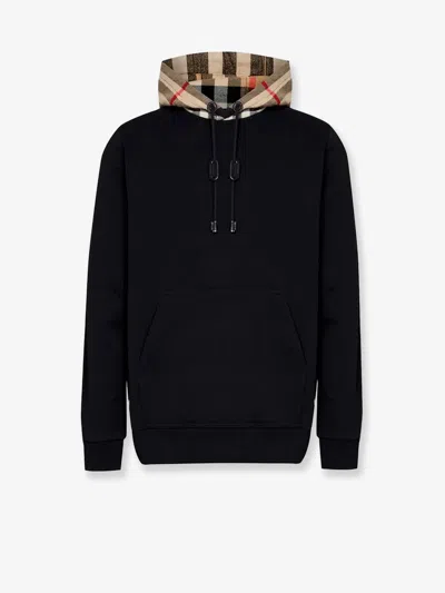 Burberry Samuel Cotton Sweatshirt In Black