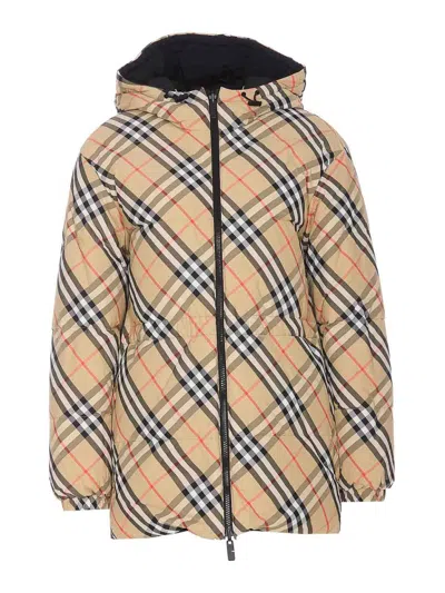 Burberry Double-face Quilted Down Jacket In Multicolor