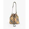 Burberry Check Bucket Bag In Sand
