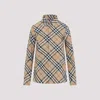 Burberry Check Pattern Wool Blend Shirt Women In Neutral