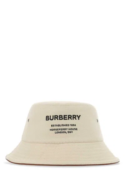 BURBERRY SAND COTTON HAT