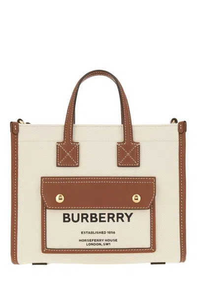 Burberry Handbags In Natural/tan