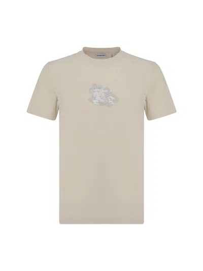 Burberry Paisley Ekd Cotton T-shirt In Tundra