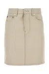 Burberry Equestrian Knight Denim Skirt