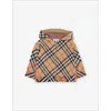 Burberry Checked Wool-blend Hoody 6-24 Months Sand Ip Check In Multi