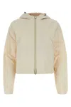 Burberry Sand Nylon Jacket In Soap