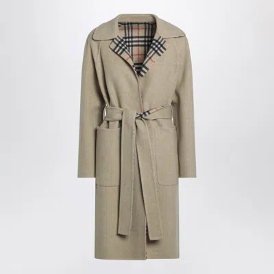 Burberry Sand Reversible Wool Coat