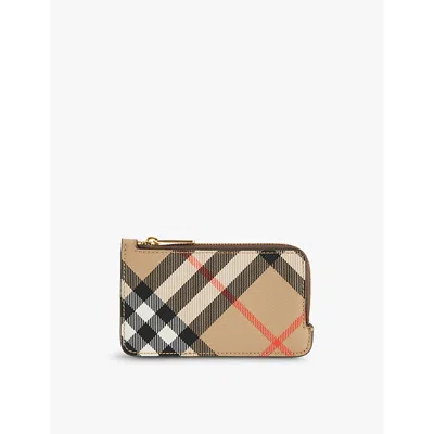 [Burberry] Somerset Check Card Holder - Sand ☆送料込☆ Burberry] Somerset Check Card Holder - Sand ☆送料込☆
