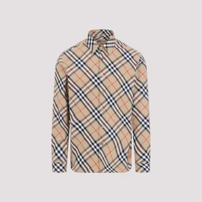 Burberry Sand Vintage Check Long Sleeve Shirt In Beige