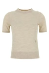 Burberry Women Sand Wool T-shirt