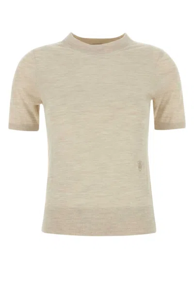 Burberry Light Beige Wool T-shirt