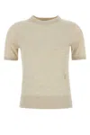 Burberry Sand Wool T-shirt In Neutral