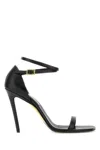 Burberry Stiletto-heel 100mm Leather Sandals In Black