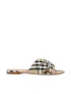 Burberry Beige Check Cabana Slides