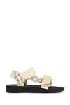 Burberry Check Trek Sandals In Beige