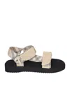 Burberry Check Trek Sandals In Beige