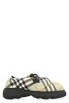 Burberry Printed Fabric Pillow Check Slip Ons In Multi