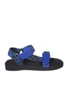 Burberry Thick Platform Sandals In Blue