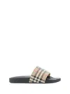 Burberry Furley Vintage Check Slides In Brown