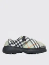 Burberry Pillow Check Motif Slippers In Beige
