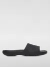 Burberry Embossed Check Dive Slides In Black