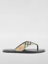 Burberry Pavilion Check​ Sandal In Sand
