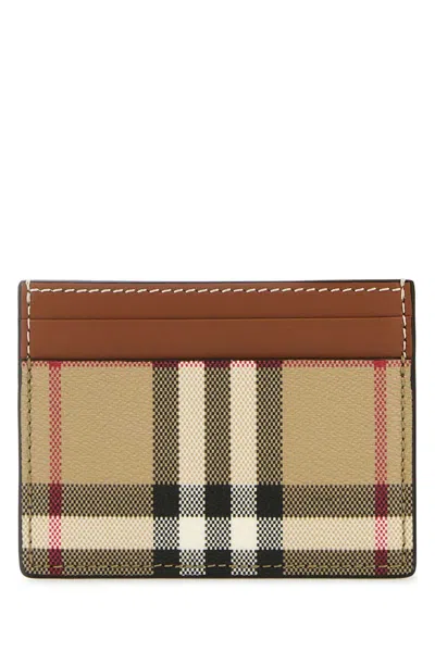 Burberry Sandon Card Case In Brown