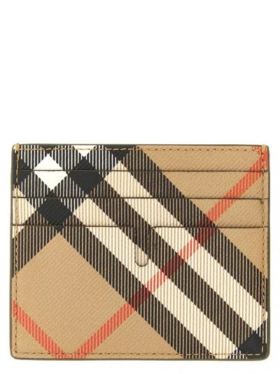 Burberry Sandon Card Case In Camel