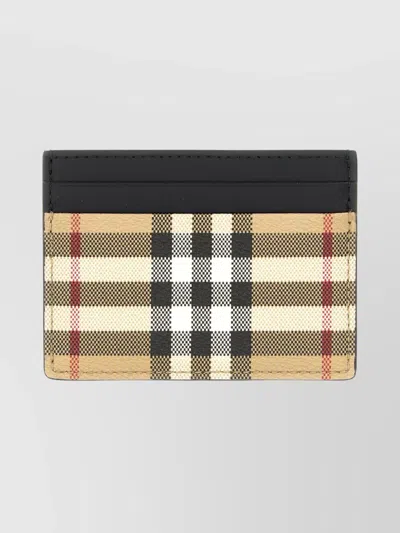 Burberry Sandon Cardholder Featuring Signature Pattern In Brown