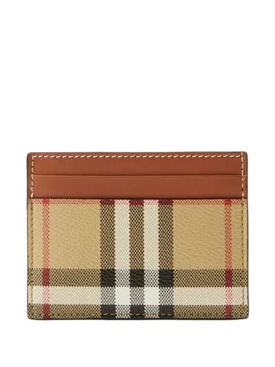 BURBERRY BURBERRY SANDON CHECK CARD CASE