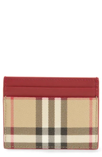 BURBERRY BURBERRY SANDON CHECK CARD CASE