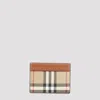 Burberry Sandon Credit Card Case In Brown