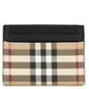 Burberry Sandon Cardholder Featuring Signature Pattern In Sand