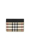 Burberry Sandon Cardholder Featuring Signature Pattern In Brown