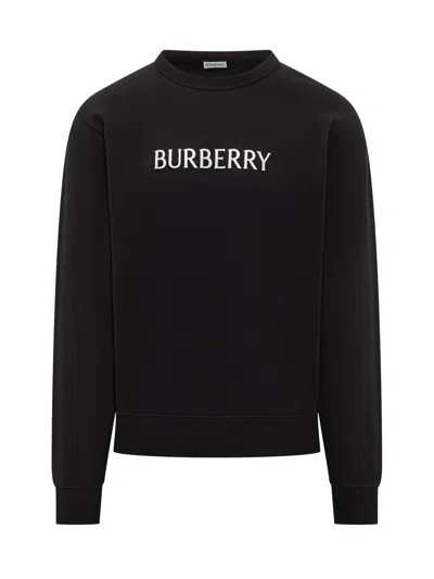 Burberry Sasha Mini Logo Sweatshirt In Black