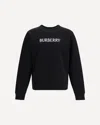 Burberry Black Slim Cotton Terry-effect Sweatshirt In Black
