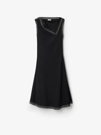 Burberry Woman Midi Dress Black Size 2 Viscose