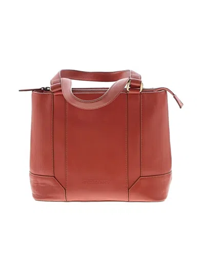 Pre-owned Burberry Satchel In Red