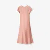 Burberry Satin Dress In Pink