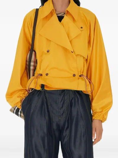 Burberry Satin Hooded Trench Coat